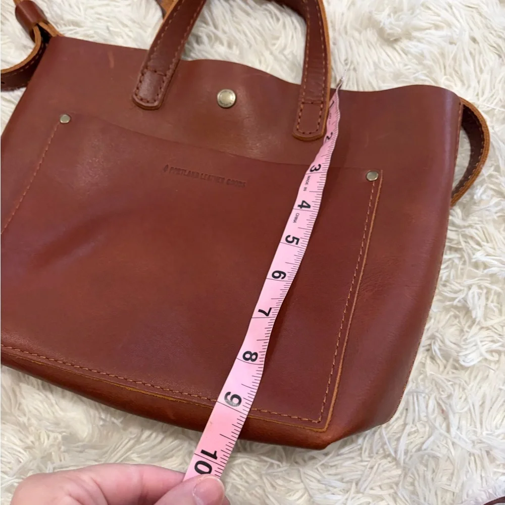 Portland Leather Goods MINI CROSSBODY TOTE - Snap Closure - Picture 11 of 11